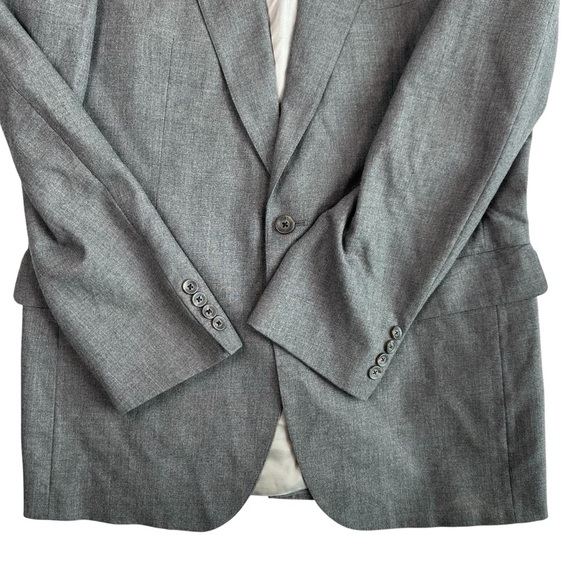Nordstrom Men’s Virgin Wool Suit Jacket – Dark Grey – Classic Tailoring - 43 R - Picture 3 of 8